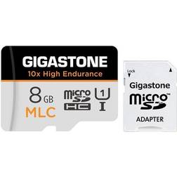 Gigastone [10x High Endurance] Industrial 8GB MLC Micro SD Card, Full HD Video Recording, Security Cam, Dash Cam, Surveillance Compatible 85MB/s